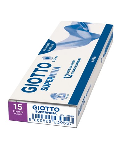 Pastello Giotto Supermina monocolore porpora 15 239015