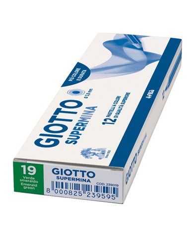Pastello Giotto Supermina monocolore verde smeraldo 19 239019 GIOTTO PASTELLI COLORATI