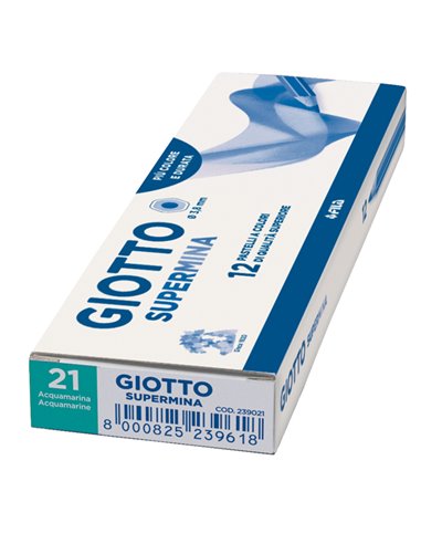 Pastello Giotto Supermina monocolore acqua marina 21 239021 GIOTTO PASTELLI COLORATI