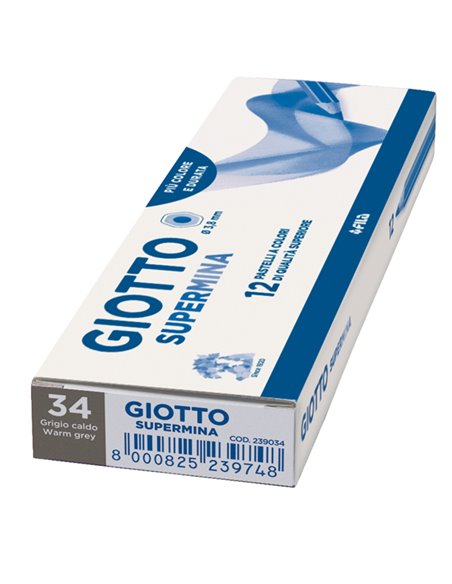 Pastello Giotto Supermina monocolore grigio caldo 34 239034 GIOTTO PASTELLI COLORATI