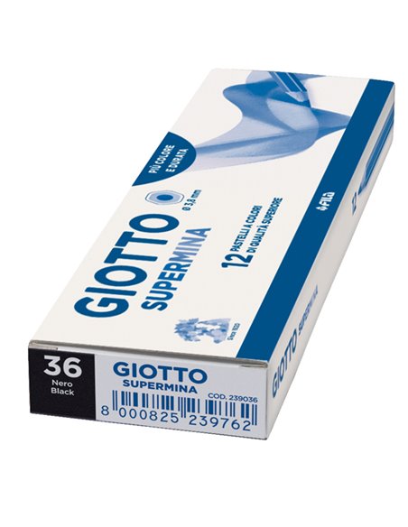 Pastello Giotto Supermina monocolore nero 36 F235136 GIOTTO PASTELLI COLORATI