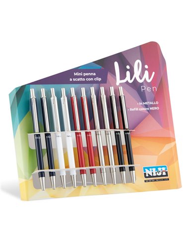 CARTELLA 10 MINI PENNE A SFERA SCATTO 1301 NIJI 1301 LEBEZ A SCATTO