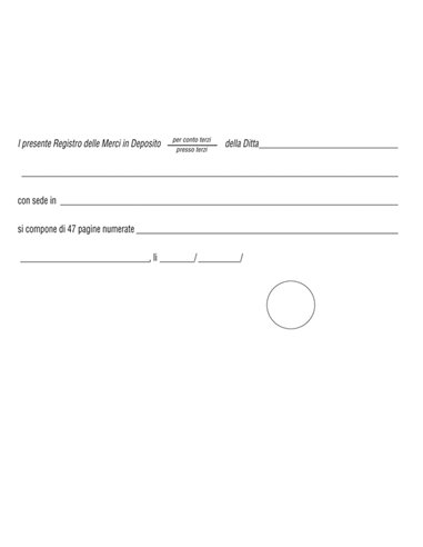 REGISTRO MERCI IN DEPOSITO 50FG 31X24,5 E2279 E2279 EDIPRO AZIENDE-CONTABILITA' GENERALE
