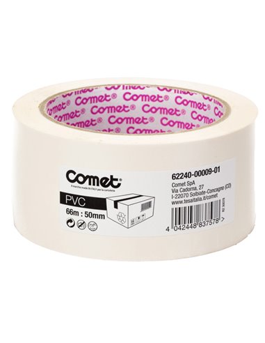 NASTRO ADESIVO 66MTX50MM BIANCO PVC 62-240 COMET 62240-00009-01