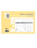 BLOCCO FATTURE 3 ALIQUOTE IVA 2COPIE 50FOGLI AUTORIC. 15X23 E5289A E5289A