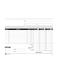BLOCCO FATTURE 3 ALIQUOTE IVA 2COPIE 50FOGLI AUTORIC. 15X23 E5289A E5289A EDIPRO BLOCCHI RICEVUTE-FATTURE 2