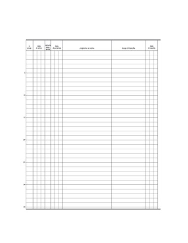 REGISTRO PERSONE ALLOGGIATE 31x24.5cm 46pg E2846 EDIPRO E2846 EDIPRO ALBERGHI-RISTORANTI
