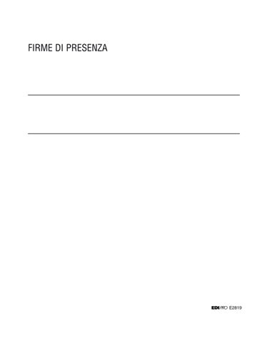 REGISTRO FIRME PRESENZE AL LAVORO 31X24 100PAG. E2819 E2819 EDIPRO AZIENDE-CONTABILITA' GENERALE