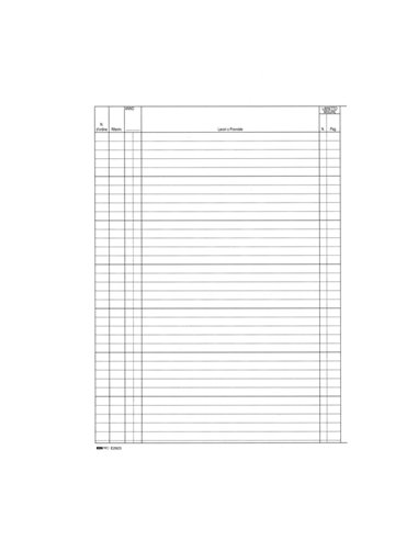 REGISTRO CONTABILITA' DEI LAVORI 31x21cm 47pag numerate E2923 EDIPRO E2923 EDIPRO AZIENDE-CONTABILITA' GENERALE