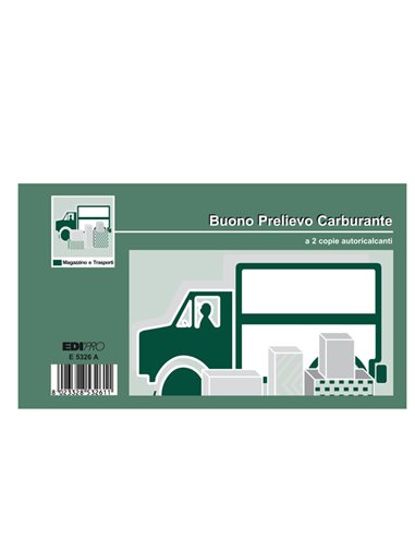 BLOCCO PRELIEVO CARBURANTE 50/50 FG AUTORIC. 9,9X17 E5326A E5326A EDIPRO BLOCCHI-SCHEDE CARBURANTE