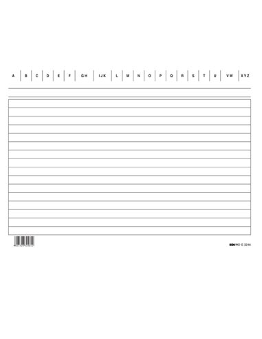 100 SCHEDE RIGATE ORIZZONTALE 15X21CM E3246BL EDIPRO E3246BL EDIPRO SCHEDE-SCHEDARI