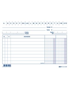100 SCHEDE 2 COLONNE ORIZZONTALE 10.5X15CM E3129BL EDIPRO E3129BL EDIPRO SCHEDE-SCHEDARI