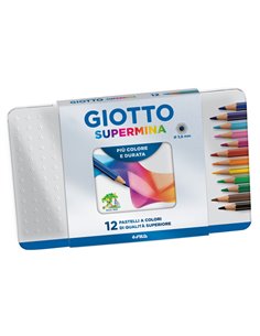 ASTUCCIO METALLO 12 PASTELLI SUPERMINA GIOTTO 236700