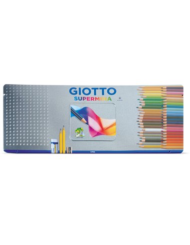 ASTUCCIO METALLO 50 PASTELLI SUPERMINA GIOTTO 237500