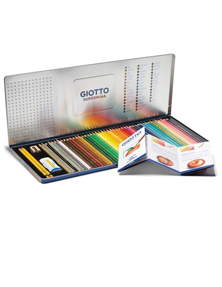 ASTUCCIO METALLO 50 PASTELLI SUPERMINA GIOTTO 237500