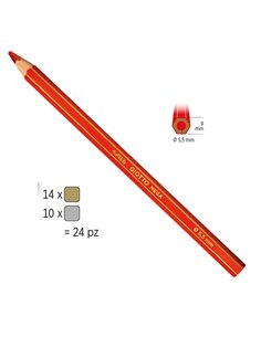 BARATTOLO 24 PASTELLI GIOTTO MEGA ORO/ARGENTO FILA 518000 GIOTTO PASTELLI COLORATI 2