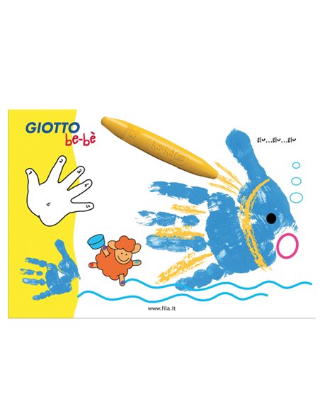 SUPERCOLORI A DITA GIOTTO BE-BE' 460700 GIOTTO BEBE ACQUERELLI-COLORI A DITA