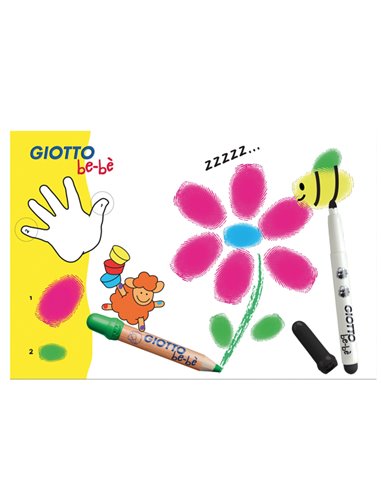 SUPERCOLORI A DITA GIOTTO BE-BE' 460700 GIOTTO BEBE ACQUERELLI-COLORI A DITA