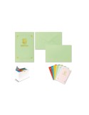 TASCHETTA 10biglietti+10buste f.to 9 9x14cm DRESDA COLORI ASSORTITI 8018
