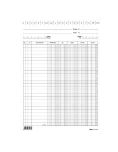 100 SCHEDE VERTICALI 24X17CM DARE/AVERE/SALDO/IVA E3426BL EDIPRO E3426BL EDIPRO SCHEDE-SCHEDARI