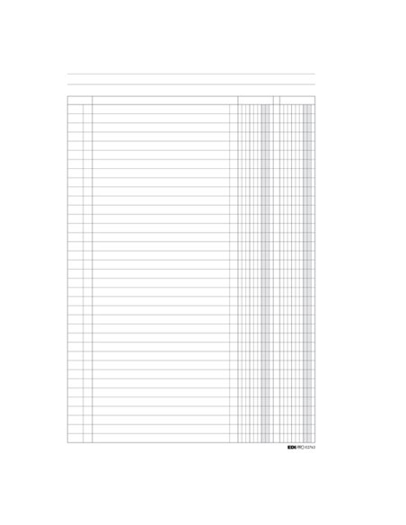 REGISTRO A 2 COLONNE 100PAG. 31X24CM E2763 E2763 EDIPRO AZIENDE-CONTABILITA' GENERALE