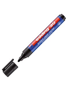 MARCATORE EDDING 30 PERMANENTE PUNTA TONDA NERO E-30 001