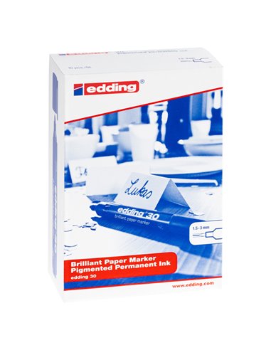 MARCATORE EDDING 30 PERMANENTE PUNTA TONDA NERO E-30 001