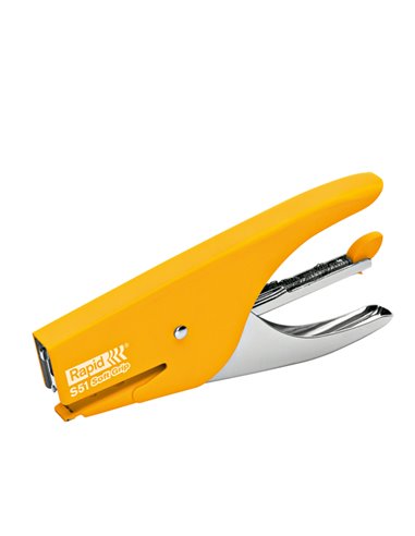 Cucitrice a pinza RAPID S51 SOFT GRIP giallo 10538743 RAPID CUCITRICI A PINZA