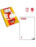 Poliestere adesivo C/503 trasparente opaco 50fg A4 210x297mm (1et/fg) laser X220LTMC503.