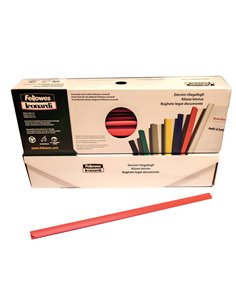 SCATOLA 50 DORSETTI 3MM ROSSO TONDO D103RO FELLOWES DORSI PER RILEGATURA