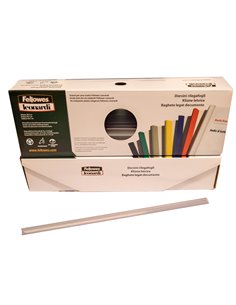 SCATOLA 50 DORSETTI 3MM TRASPARENTE TONDO D103TN FELLOWES DORSI PER RILEGATURA