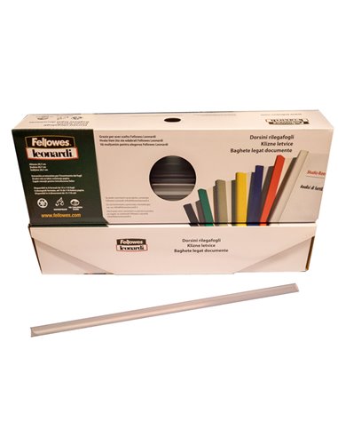 SCATOLA 50 DORSETTI 3MM TRASPARENTE TONDO D103TN FELLOWES DORSI PER RILEGATURA