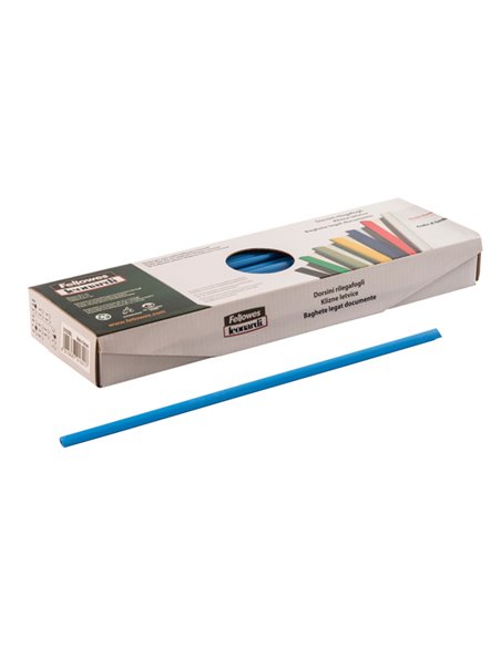 SCATOLA 50 DORSETTI 6MM BLU TONDO D106BL FELLOWES DORSI PER RILEGATURA