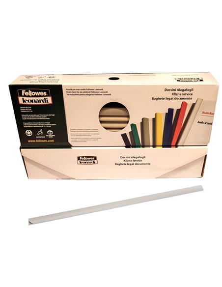 SCATOLA 30 DORSETTI 11MM GRIGIO TRIANGOLARE D111GR FELLOWES DORSI PER RILEGATURA