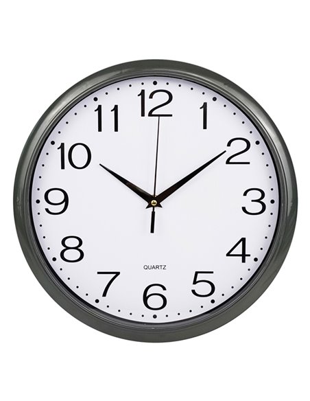 OROLOGIO DA PARETE CLASSIC GRIGIO DIAM. 30,5CM V150200 METHODO OROLOGI-BAROMETRI DA SCRIVANIA E DA PARETE