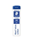Astuccio 6 mine 1.3mm MARS®MICRO 250 13-HB STAEDTLER 250 13-HB