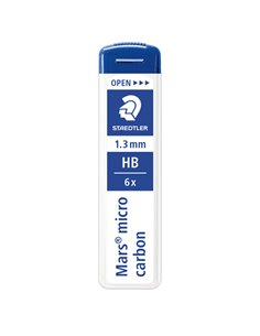 Astuccio 6 mine 1.3mm MARS®MICRO 250 13-HB STAEDTLER 250 13-HB STAEDTLER MINE
