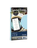 10 buste SPECIAL EVENTS METAL 120gr 110x220mm azzurro FAVINI A57T154