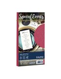 10 buste SPECIAL EVENTS METAL 120gr 110x220mm rosso FAVINI A57C154