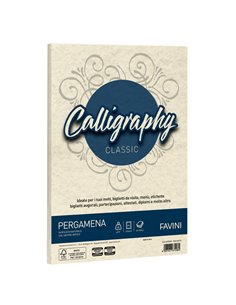 Carta CALLIGRAPHY PERGAMENA 90gr A4 50fg naturale 06 FAVINI A69Q204