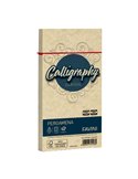 25 buste CALLIGRAPHY PERGAMENA 110x220mm 90gr crema FAVINI A572203