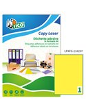 Etichetta adesiva LP4F giallo fluo 70fg A4 210x297mm (1et/fg) Tico LP4FG-210297