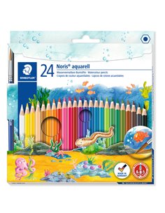 ASTUCCIO 24 MATITE COLORATE 144 AQUARELL NORIS CLUB STAEDTLER 144 10NC2412 STAEDTLER PASTELLI COLORATI