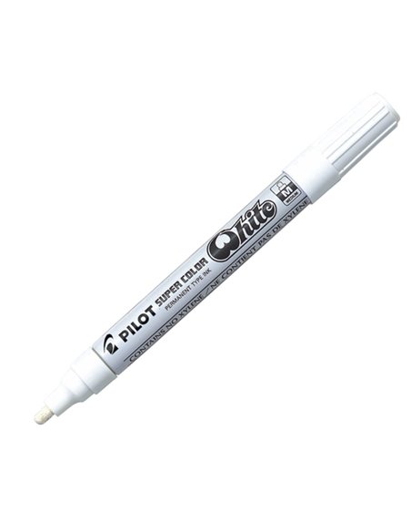 Marcatore SUPER COLOR punta media vernice white PILOT 002456 PILOT A VERNICE