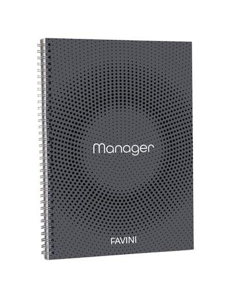 BLOCCO SPIRAL MANAGER 23X29,7CM 10MM 90FG 80GR 4fori microperforato FAVINI A293814