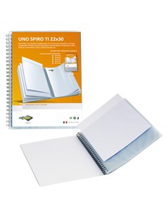 Portalistini Uno Spiro TI 22x30cm 10buste c/spirale personaliz.Sei Rota 55801007 SEI ROTA PORTALISTINI PERSONALIZZABILI
