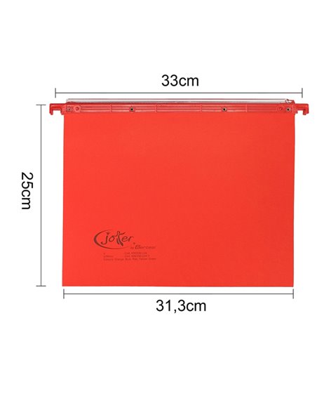 CARTELLA SOSPESA CASSETTO 33/V ROSSO JOKER BERTESI 400/330 LINK-A4 BERTESI CARTELLE SOSPESE IN CARTONCINO