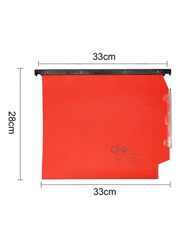 CARTELLA SOSPESA ARMADIO 33/V ROSSO JOKER BERTESI 414F LINK-A4