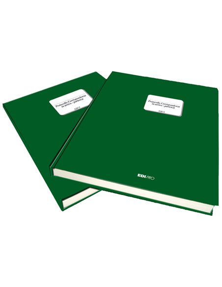REGISTRO CORRISPONDENZA ARRIVO-PARTENZA 500PAG. 31X24,5 E2815 E2815 EDIPRO SEGRETERIA
