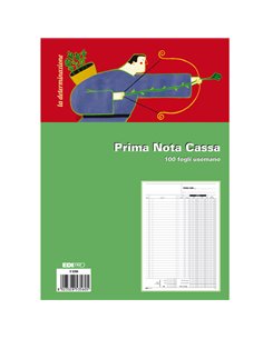BLOCCO PRIMA NOTA CASSA 31x21cm 100FG USO MANO E5356 E5356 EDIPRO AZIENDE-CONTABILITA' GENERALE